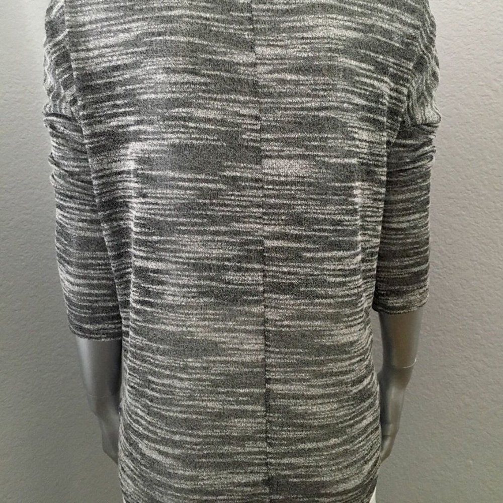 𝅺olive & Oak Sheer Marled High Low LS Top. Dolman Sleeves. Scoop Neck. - Picture 5 of 9